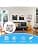 Wall-mounted storage - Geometric pattern, foldable storage bag for bedroom, bathroom, office, kitchen - Practical
