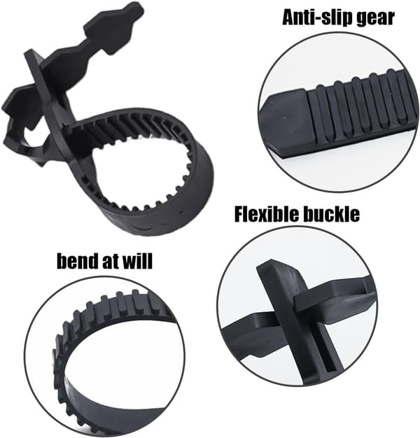 Garden Tie - Herringbone Tying Tool - Smooth Ties for Large Shrubs, Trees, and Flowering Plants - Black