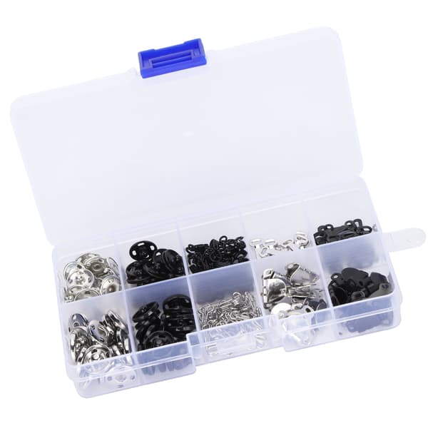 40 set Sewing Snaps 40 set Hook and Eye Closures 20 set Skirt Hooks Fabric Fixing Tool Brass 12mm 0.3 0.3