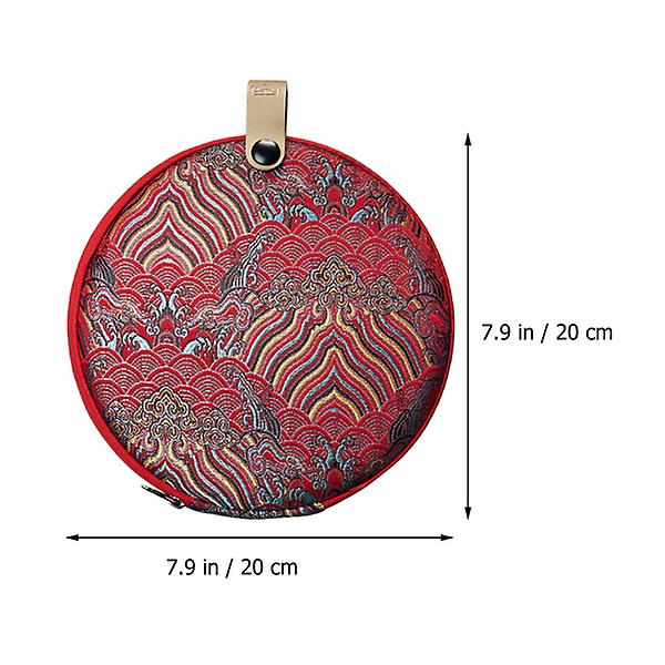 Gavebeholdere Teoppbevaringsboks Tekakeoppbevaringspose Løste Tepose Pu Teorganisator Tekakeoppbevaring Red 20X20X2.6CM