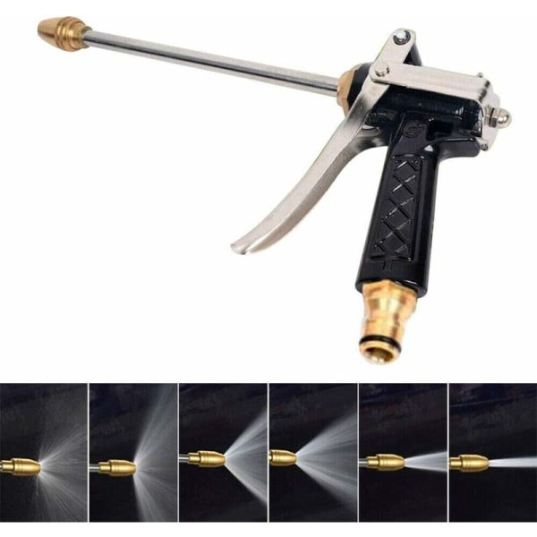 Pressure Washer Lance, Watering Gun, Metal Nozzle, High Pressure Washer Gun, 360° Rotating Water, for Car Wash, Watering Pets, Cle