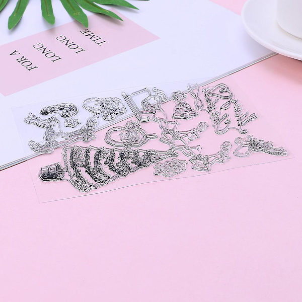 Julepynt Stempel for Julekortlaging DIY Scrapbooking Album Klar