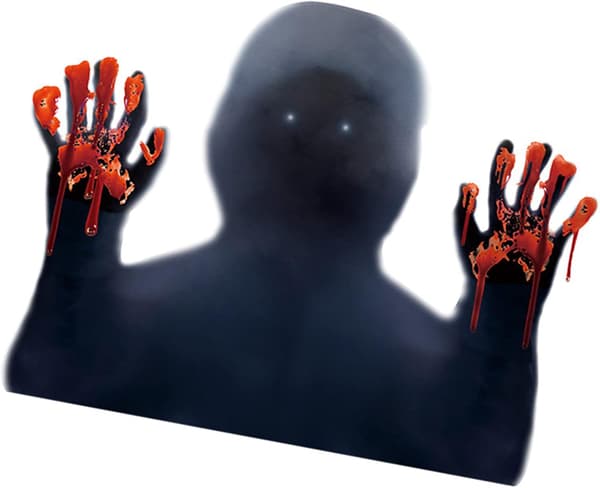 （1）2 kpl Halloween-seinätarroja - Kauhutarrat seinälle - H