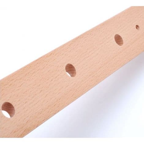 Linghhang - Solid Beech Coat Rack - 4 Hooks - Elegant Wall Mount for Hallway, Bathroom, Bedroom - Made in Europe