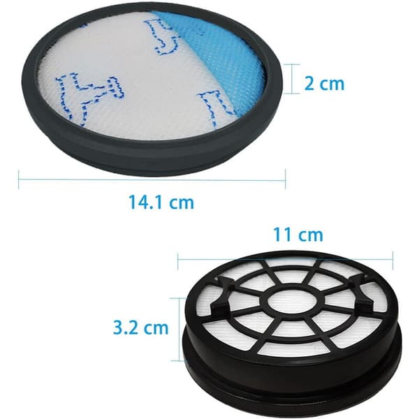 4 stk. HEPA-filter til RO2910EA RO2913EA RO2915EA RO2932EA RO2933EA RO2957EA RO2981EA Støvsugerdele