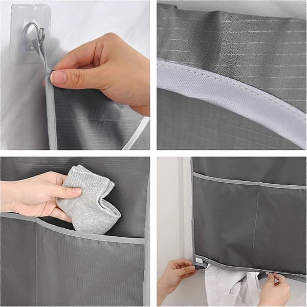 2 Pieces Hanging Laundry Baskets, Large Capacity Hanging Storage Basket