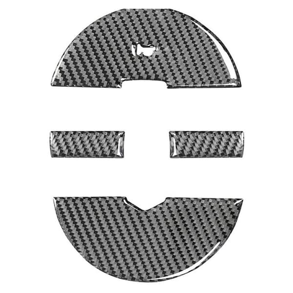 Til 2008 2009 2010 Biltilbehør Fiber Ratknap Panel Trim Cover Mærkat, Sort