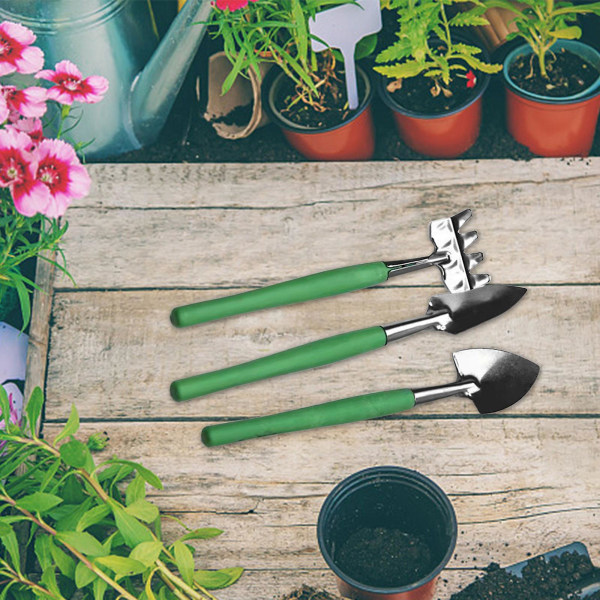 Små Haveværktøjer, 3 stk. Mini Haveværktøjssæt, Søde Haveværktøjer, Plant Potted Flower Garden To