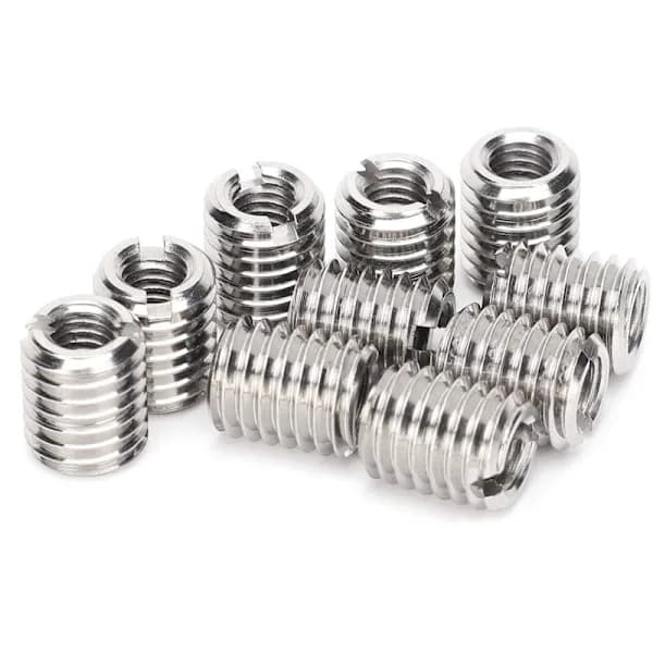 10 pcs Insert Nut, M6/M10 Threaded Insert, Insert Nut, 303 Stainless Steel (Inner M6x1.0 Outer M10x1.5 Length 12mm)