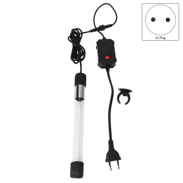 Akvarium Nedsænkelig UV-Lys Sterilisator Dam Fisketank Bakteriedræbende Ren Lampe 13w 220v EU Stik