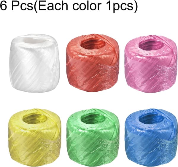 Polyester Nylon Plast Reb Snor Husholdningsbundt 6 Farver size_name 1/4 inch