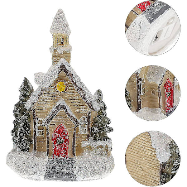Julelys Hus Julebelyst Minihus Lysende Julehus Miniature Julehus Julelys Miniature 2stk)