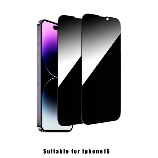 iPhone 16 Pro Max Skærmbeskytter med Privatlivsfilter 2-pak - Beskyttelse til din skærm og private data