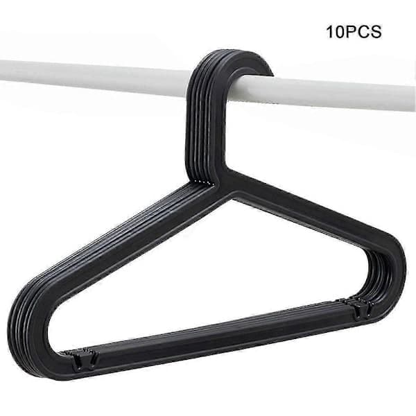 10-pack Standard PP Hanger Lightweight Hanger for Everyday Use-FQ- White