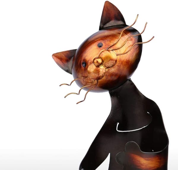 Cat Shaped Wine Rack Wine Rack Shelf Metal Sculpture Practical Home Decor Crafts