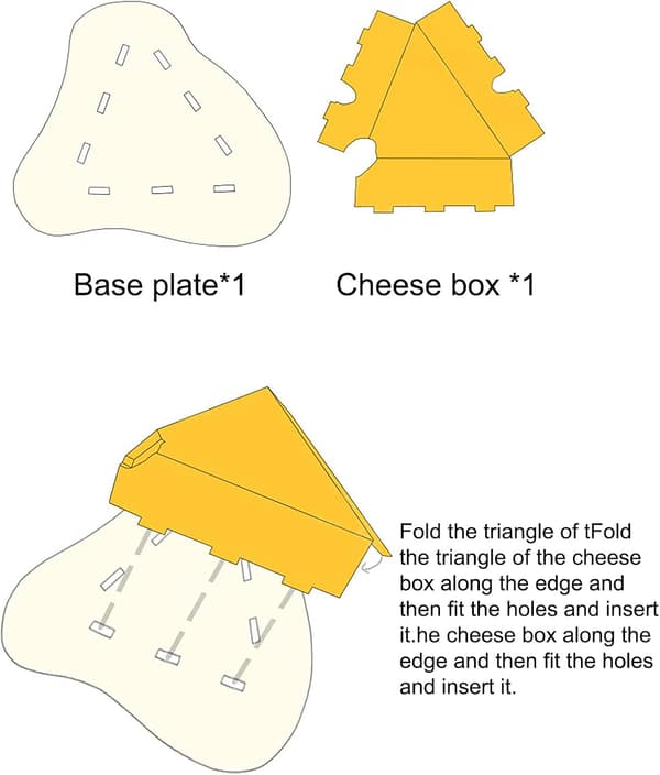 Cat Scratching Post - An interactive pet scratching post with cheese design - a durable pet toy suitable for small, medium, and large cats.