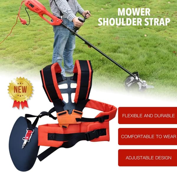 Adjustable Harness, Practical and Comfortable Shoulder Harness for Brush Cutter Lawn Mower Garden Machine Accessories