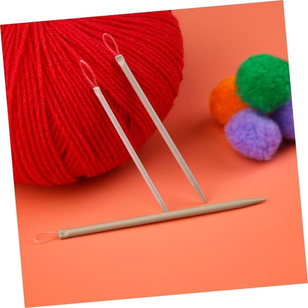 3 Pcs Needle Threaders for Yarn, Wool Needles, Weaving Tools for Wool Thread, Hand Sewing Accessories