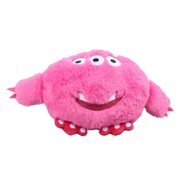 Rechargeable Squeaky Plush Pet Toy Soft Comfortable Interactive Pink Pet Supplies_Super Gift