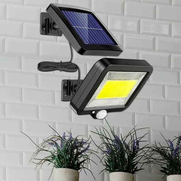 Solar flomlys - LARGEIGHT - 100 lysdioder - Bevegelsessensor - IP65 Vanntett - Flere farger