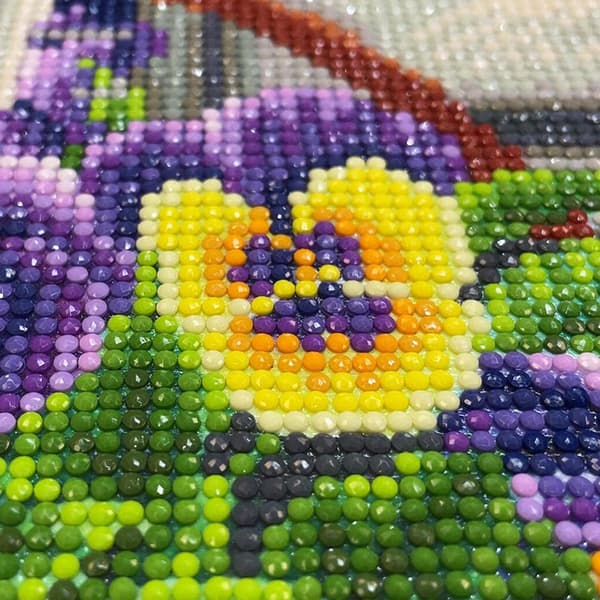 Blomster Diamantmaling Sæt Begynder 5D DIY Rund Fuld Diamant Sp
