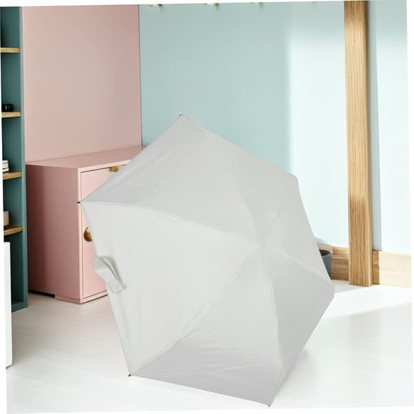 Mini Travel Umbrella with Telescopic Handle Lightweight Compact Five-fold Design
