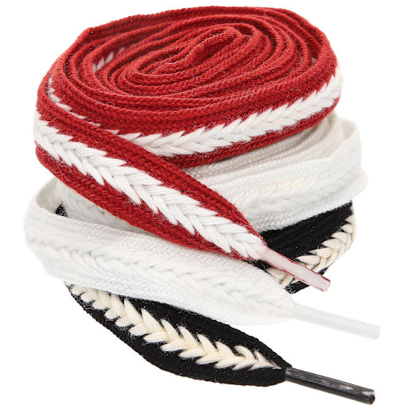 3 Par Flat Sko-Snøre 1,6m Sneaker Sko Snøre Bred Sko Snøre Udskiftning 160x1,6CM