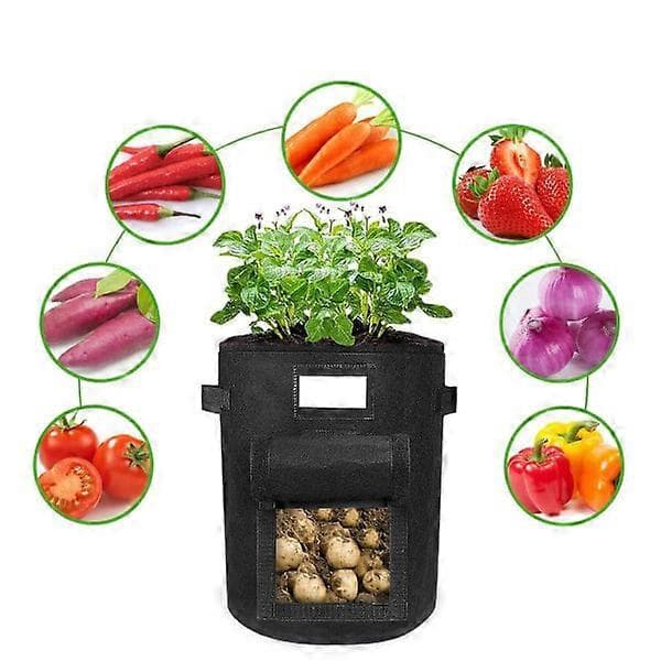 Potatisodlingssäckar, 3-pack 26 liter odlingssäckar trädgårdskrukor