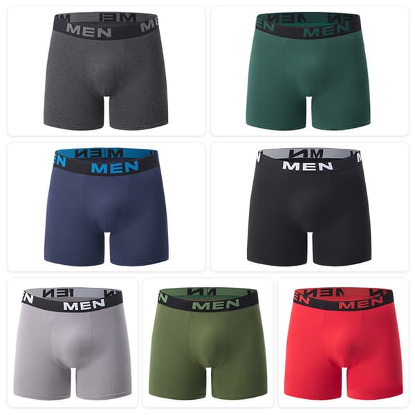 7-pak Premium boxershorts til mænd, strækbart åndbart materiale, komfort hele dagen L L