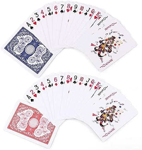 12 kortstokker med 54 standardindeks-pokerkort