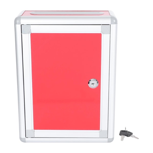 Ornamenttisäiliö Punainen kommenttilaatikko Kirjekuori säilytyslaatikko Turvallinen äänestyslaatikko Avainten pudotuslaatikko Valikoima väri Assorted Color 27.00X20.00X9.50CM