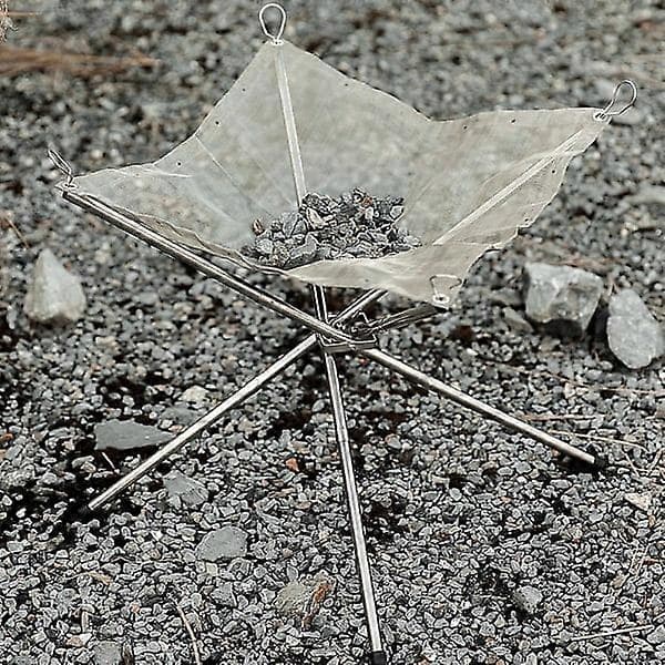 Bærbare bålfade, sammenklappelig bålkurv til camping, udendørs bålsted
