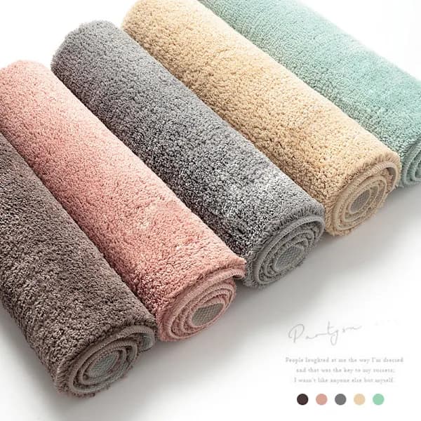Navy Blue Bathroom Mat - 50*80cm - to create a bathroom set - non-slip, absorbent and soft