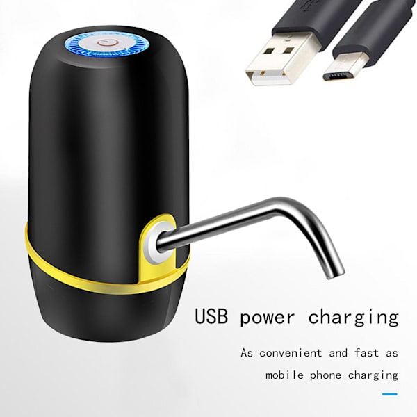 5 Gallon Vedenjakkara, USB-Lataus Vedenjakkara Pumppu, Kannettava Vedenjakkara Pumppu Leirintään