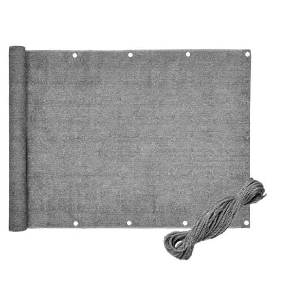 Balkongskydd Grå 1x5M PE