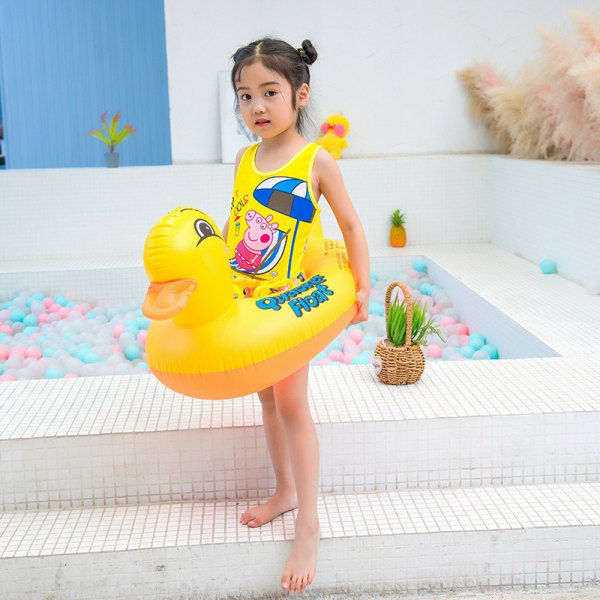 Baby Swim Ring, Baby Duck Swim Ring, Toddler Swim Seat, Baby Pool Swim Ring, Uppblåsbar Simring för barn,