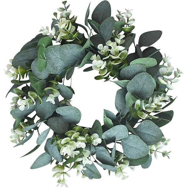 Eukalyptus Konstgjord Krans, Krans Juldörrkrans Väggkrans Murgröna Girlander Eukalyptus Konstgjord Hängande Rankor För Bröllop, Fest, Trädgård, Vägg