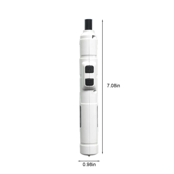 Mini elektrisk skruvmejsel Liten sladdlös power med 10 bitars reparationsverktyg för bärbar telefon White