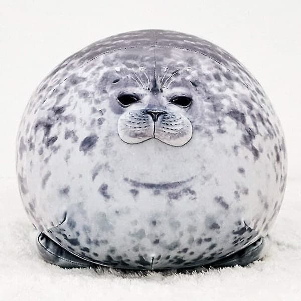 Cute and Chubby Seal Plush Pillow, 30cm_ Ljsm