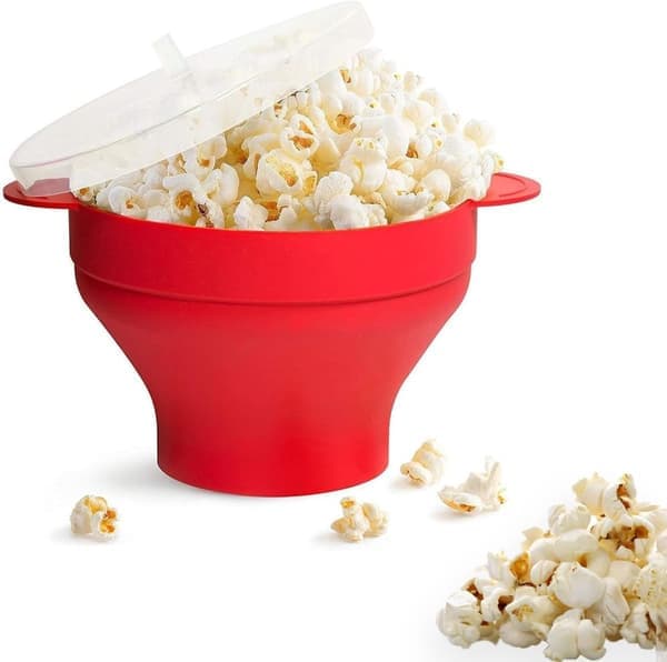Popcornmaskin / Popcornskål - Gör popcorn i mikrovågsugnen