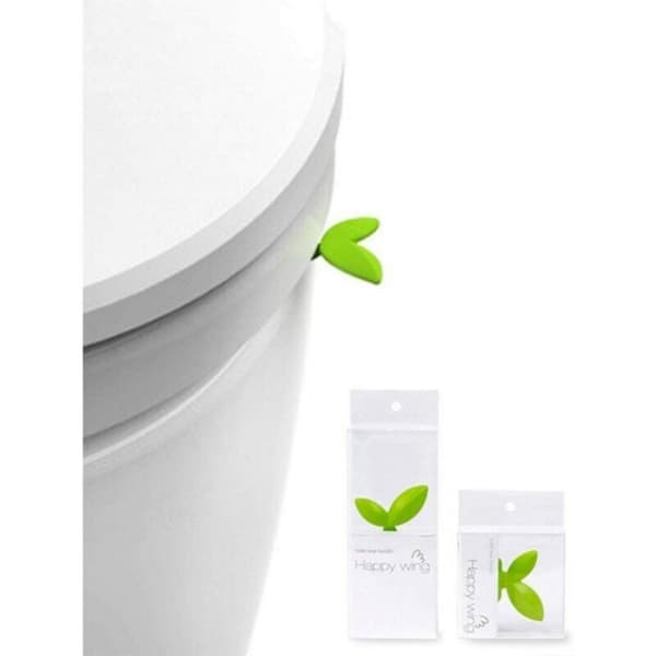 Creative Toilet Lid with Strange Green Leaf Shape