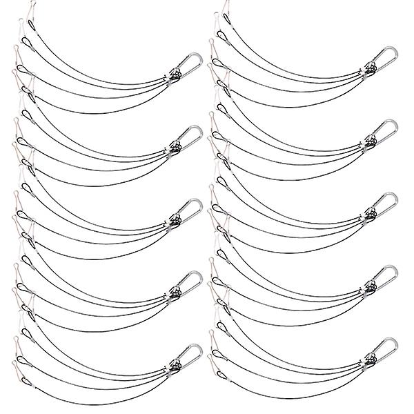 10 stk Lanyard LED Tauverk Lys Hengere Hengesett Tau Veggplante Henger Henge Tau Sølv 30X5cm Silver 30X5cm