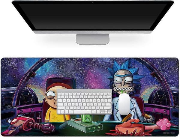 Extended Gaming Mouse Pad, Large Mouse Mat with Stitched Edges Keyboard Personalized Mouse Pads Non-Slip Water-Resistant Rubber Base Desk Mat 400x900x2mm