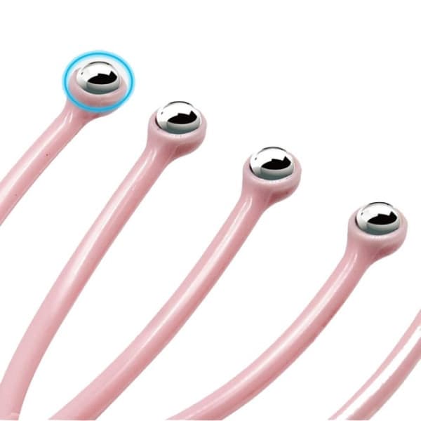 1 stk holdbart hånddesignet hodemassasjeverktøy rosa