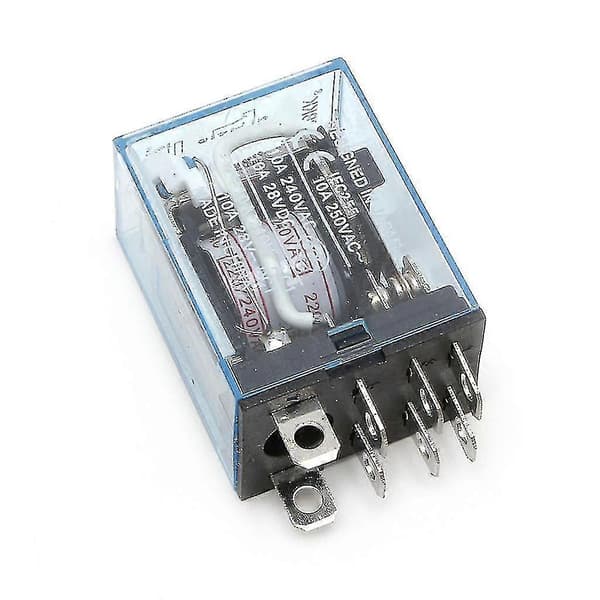Ly2nj AC 220V Spole 10A 240V Effektrelæ Dpdt Led Lampe 1stk [DB]