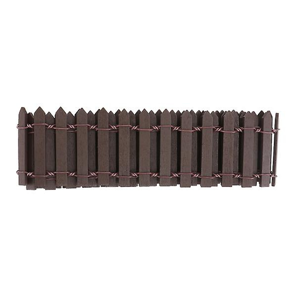 100 cm Julekrybbe Ornamenter Barn Miniatyr Hagegjerde Stakittgjerde Kanting Mini Trehåndverk Gjerde Mini