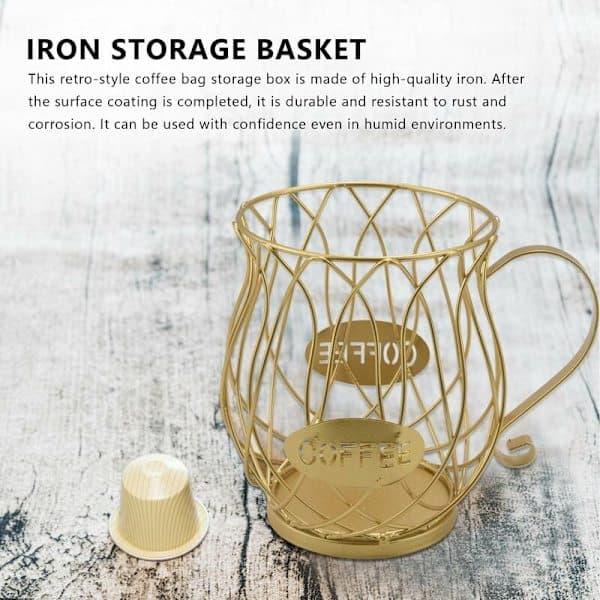 Coffee Capsule Storage Basket, Kitchen Countertop Storage Holder for , , Dolce-Gusto