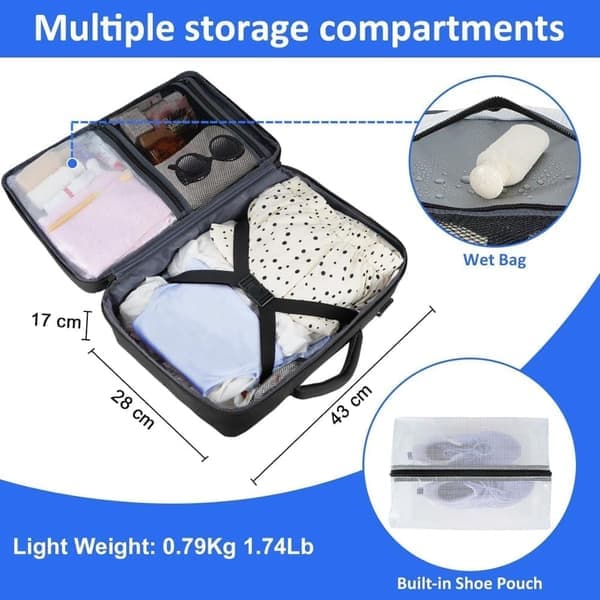Cabin Baggage / Backpack / Suitcase – Carry-on for Flights, Travel Backpack 45 x 36 x 20 cm