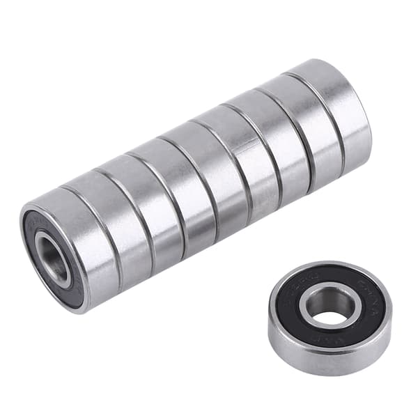 608-2RS Sorte Gummiforseglede Skateboard Lejer 10-pak