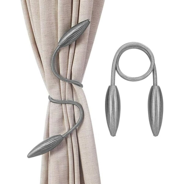 2 Pieces Magnetic Curtain Tiebacks Curtain Clips Rope Holdbacks Curtain Ropes Drape Holdbacks Holder Curtain Holder Buckles